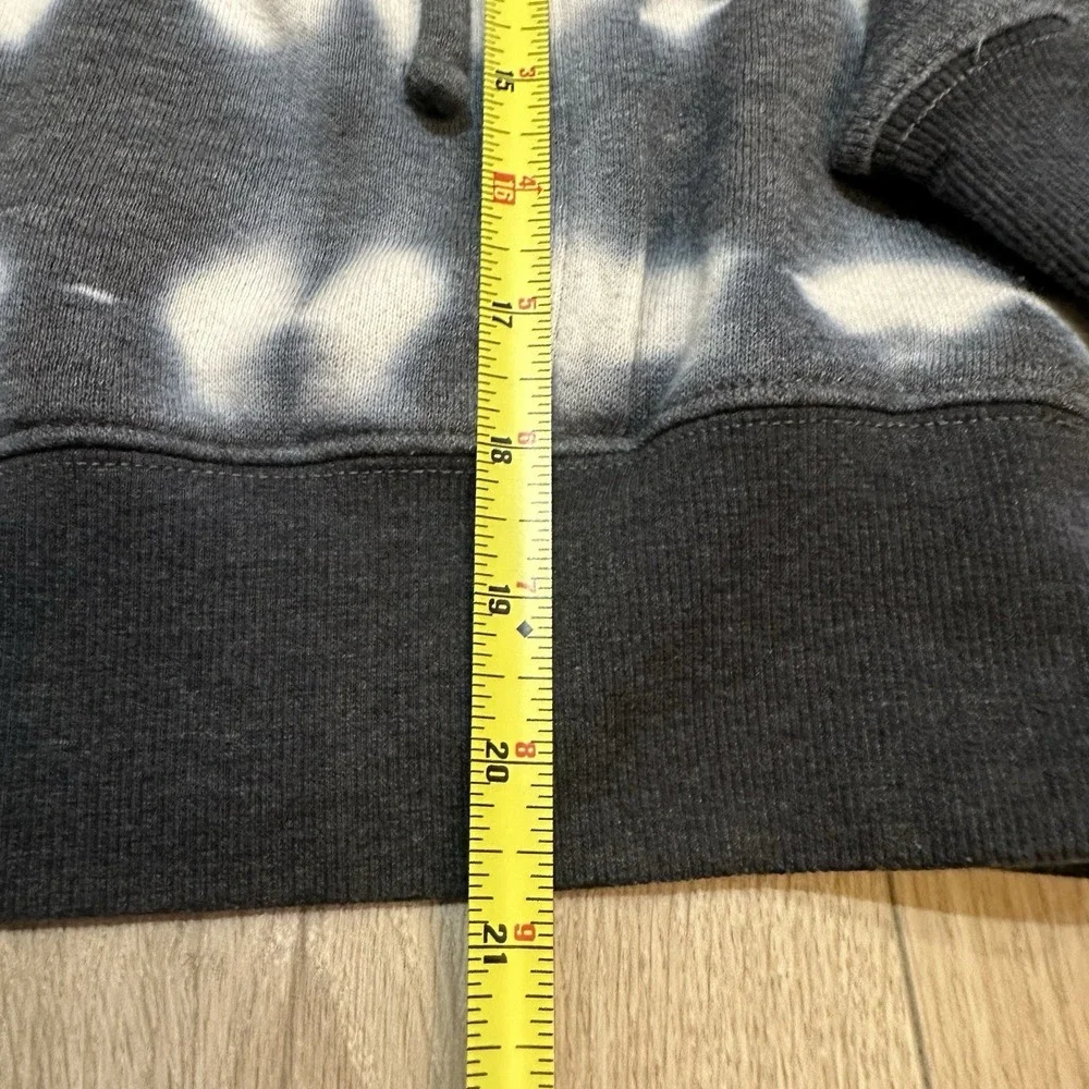 Free People FP Movement Believer Sweat Hoodie XS Blue Tie-Dye Lace Up  GUC